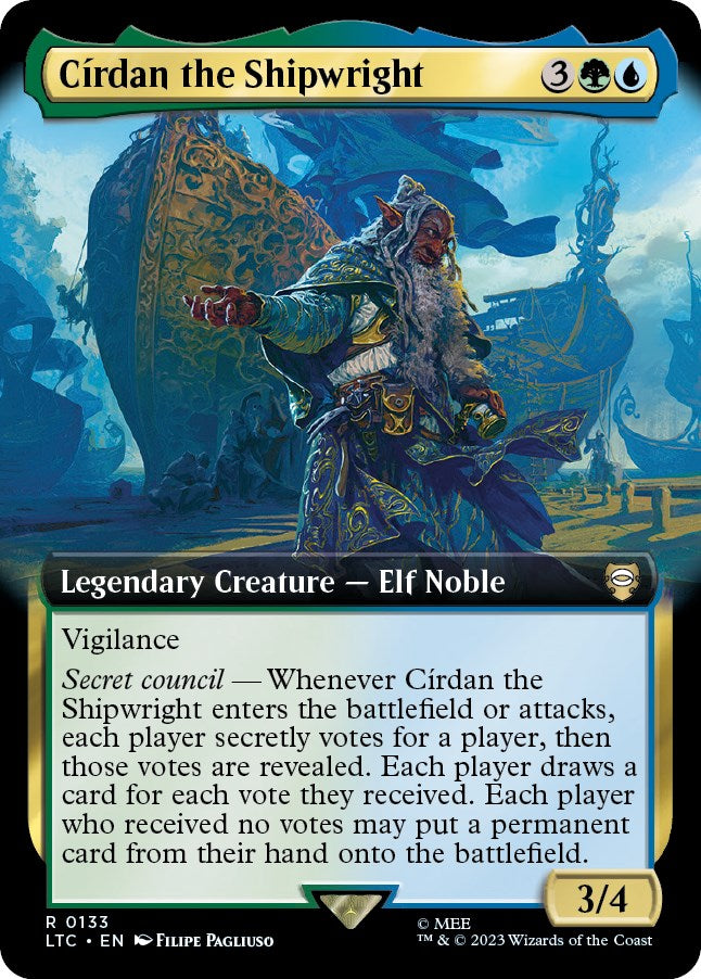 Cirdan the Shipwright (Extended Art) [The Lord of the Rings: Tales of Middle-Earth Commander] | Nerdhalla Games