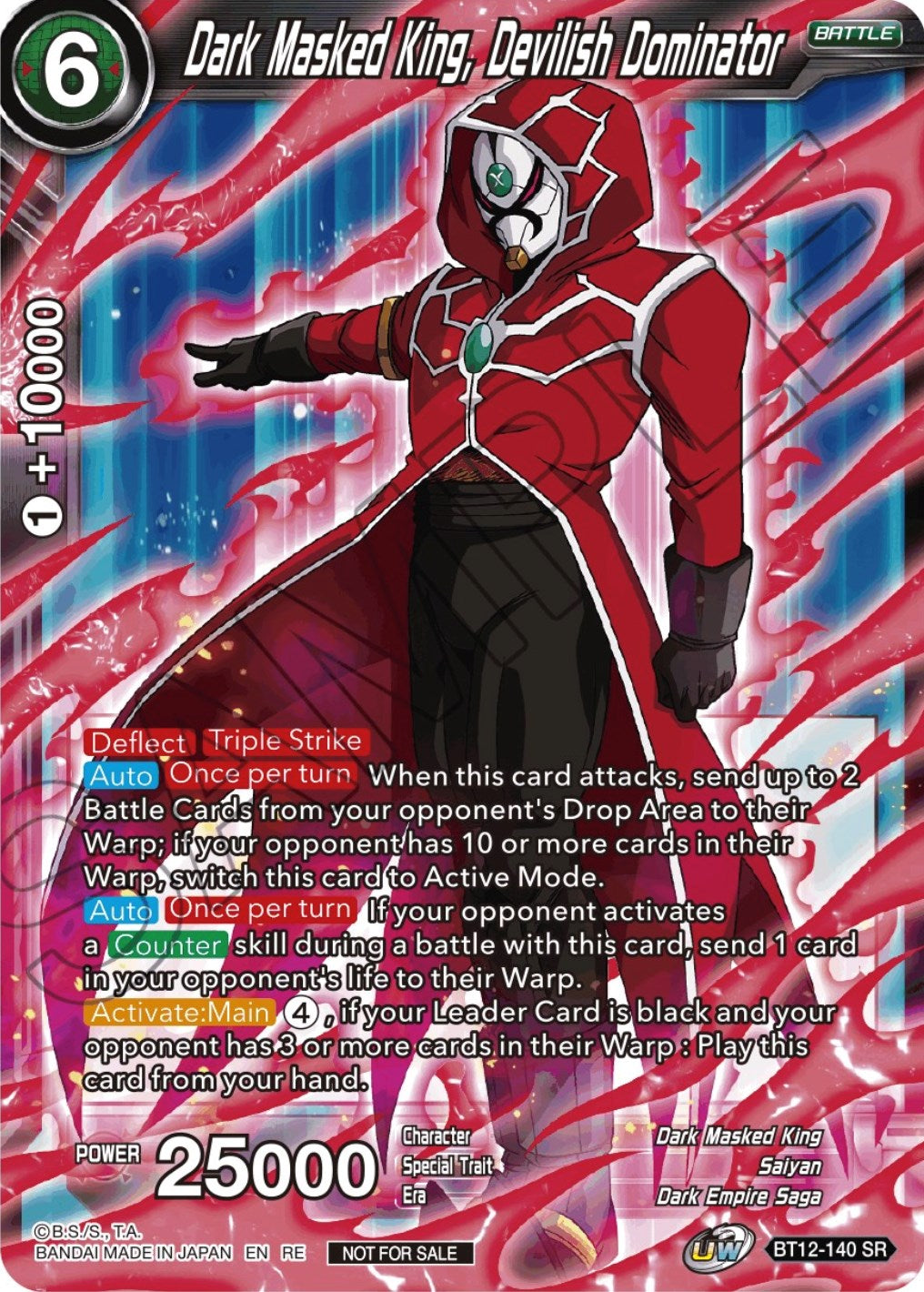 Dark Masked King, Devilish Dominator (Championship Selection Pack 2023 Vol.2) (Silver Foil) (BT12-140) [Tournament Promotion Cards] | Nerdhalla Games