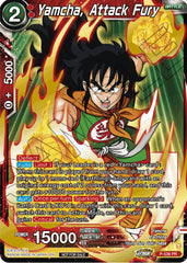 Yamcha, Attack Fury (Championship Selection Pack 2023 Vol.2) (Gold-Stamped Silver Foil) (P-536) [Tournament Promotion Cards] | Nerdhalla Games