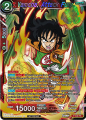 Yamcha, Attack Fury (Championship Selection Pack 2023 Vol.2) (Gold-Stamped Shatterfoil) (P-536) [Tournament Promotion Cards] | Nerdhalla Games