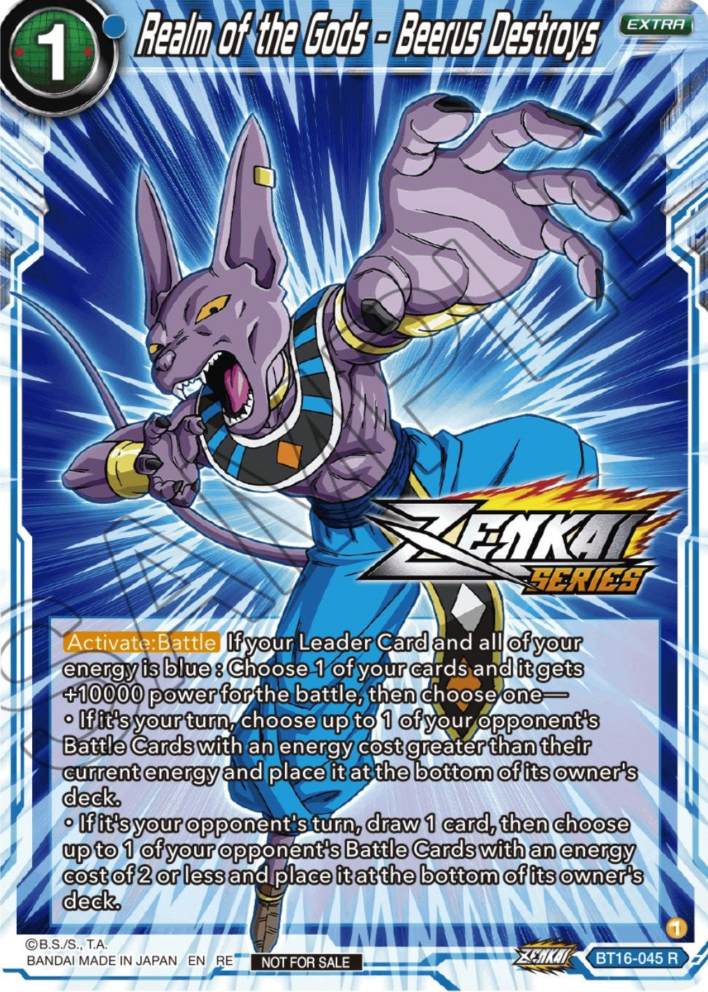 Realm of the Gods - Beerus Destroys (Event Pack 12) (BT16-045) [Tournament Promotion Cards] | Nerdhalla Games