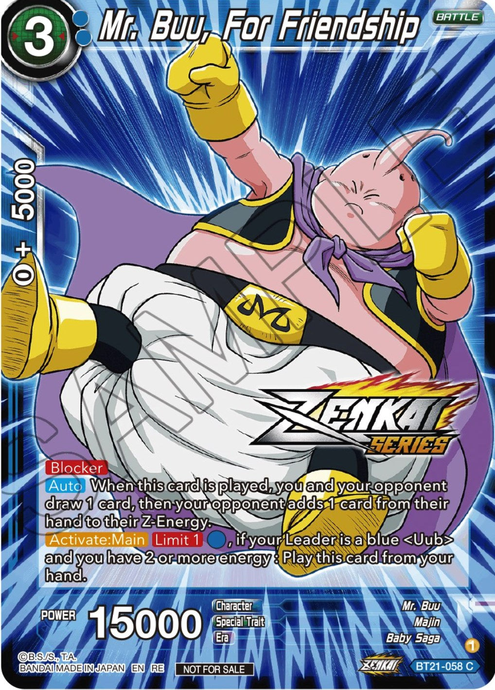 Mr. Buu, For Friendship (Event Pack 12) (BT21-058) [Tournament Promotion Cards] | Nerdhalla Games