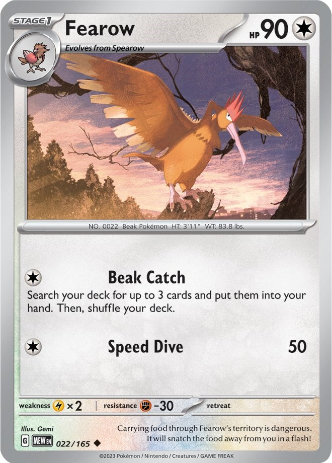 Fearow (022/165) [Scarlet & Violet: 151] | Nerdhalla Games