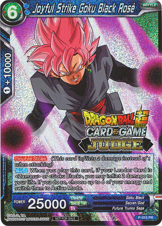 Joyful Strike Goku Black Rose (P-015) [Judge Promotion Cards] | Nerdhalla Games