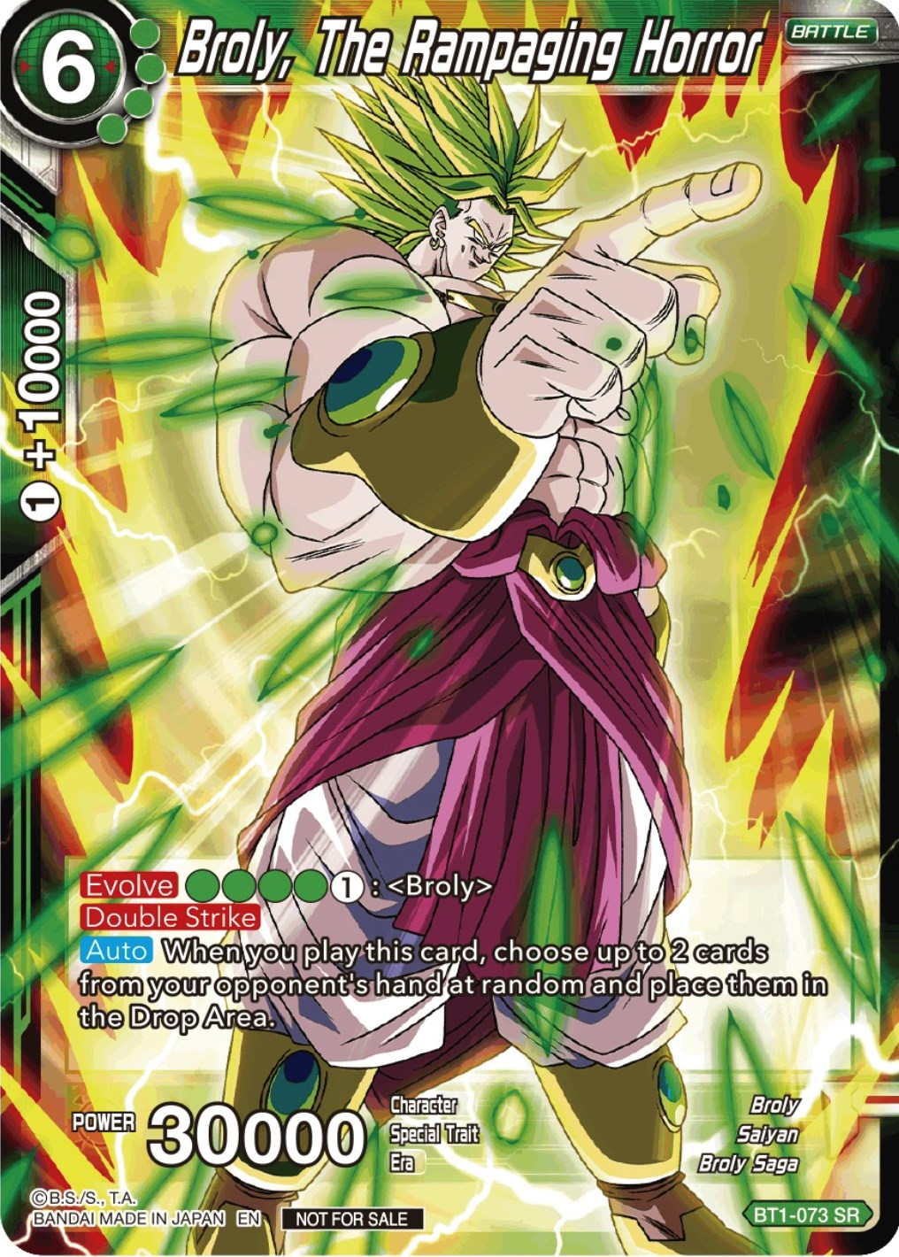 Broly, The Rampaging Horror (Gen Con 2023) (BT1-073) [Promotion Cards] | Nerdhalla Games