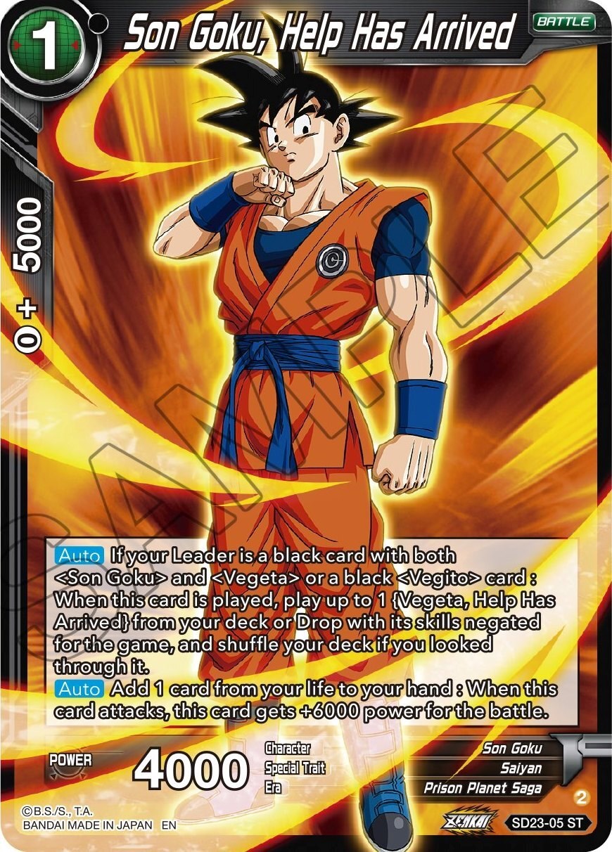 Son Goku, Help Has Arrived (SD23-05) [Critical Blow] | Nerdhalla Games