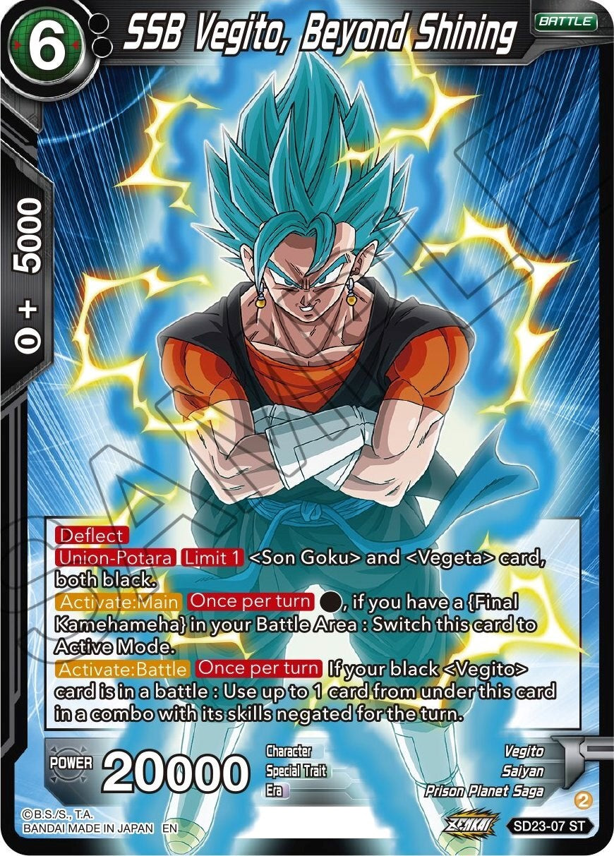 SSB Vegito, Beyond Shining (SD23-07) [Critical Blow] | Nerdhalla Games