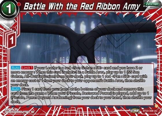 Battle With the Red Ribbon Army (BT22-006) [Critical Blow] | Nerdhalla Games