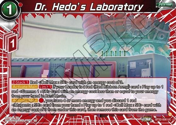 Dr. Hedo's Laboratory (BT22-008) [Critical Blow] | Nerdhalla Games