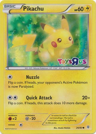 Pikachu (26/83) (Toys R Us Promo) [Miscellaneous Cards] | Nerdhalla Games