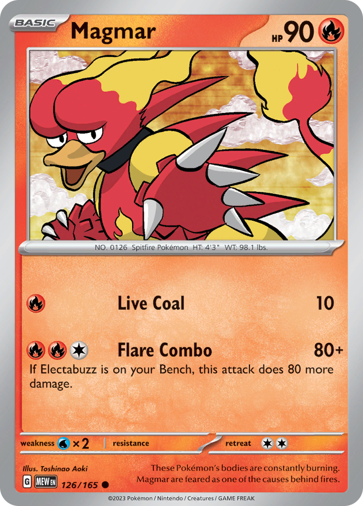 Magmar (126/165) [Scarlet & Violet 151] | Nerdhalla Games