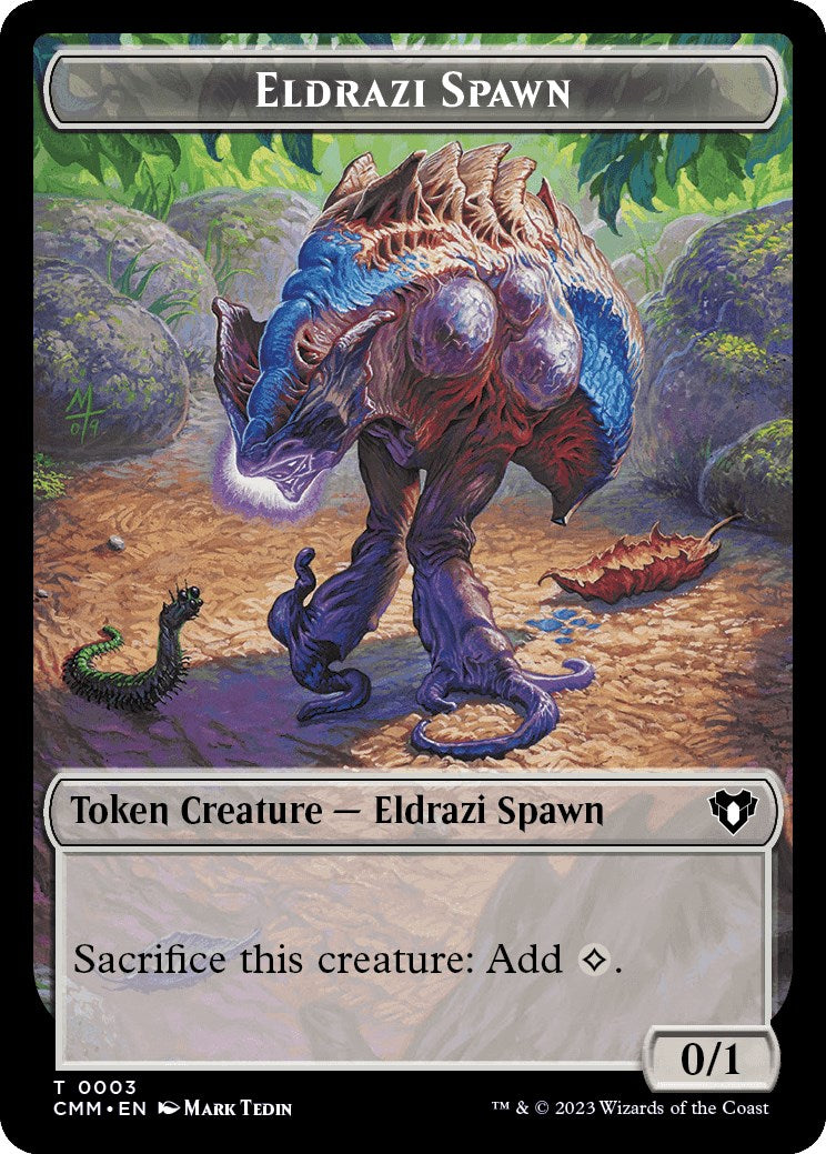 Eldrazi Spawn // Phyrexian Germ Double-Sided Token [Commander Masters Tokens] | Nerdhalla Games