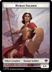 Human Soldier // Zombie (0013) Double-Sided Token [Commander Masters Tokens] | Nerdhalla Games