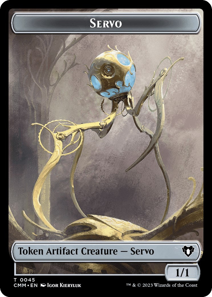 Servo // Construct (0041) Double-Sided Token [Commander Masters Tokens] | Nerdhalla Games