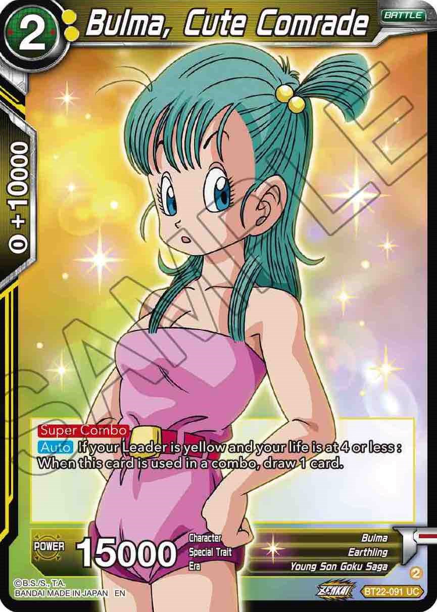 Bulma, Cute Comrade (BT22-091) [Critical Blow] | Nerdhalla Games