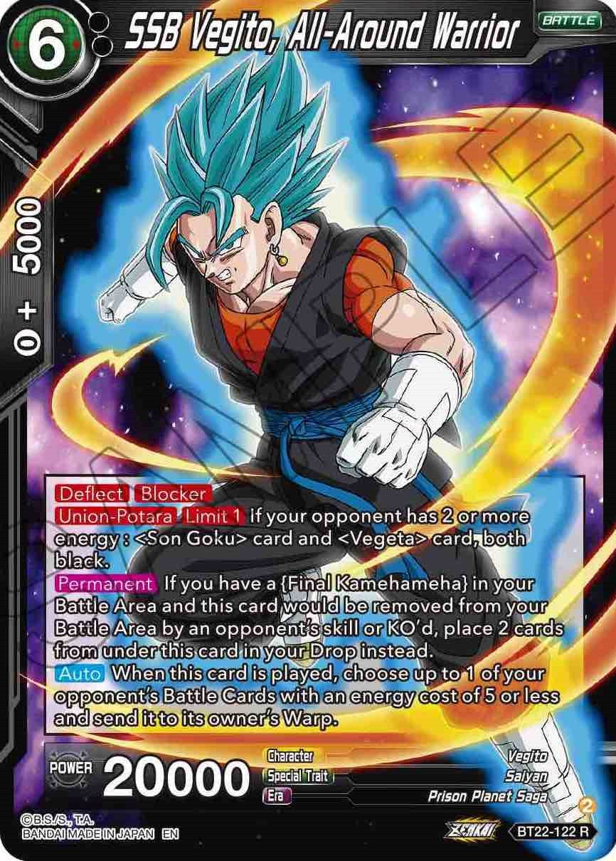 SSB Vegito, All-Around Warrior (BT22-122) [Critical Blow] | Nerdhalla Games