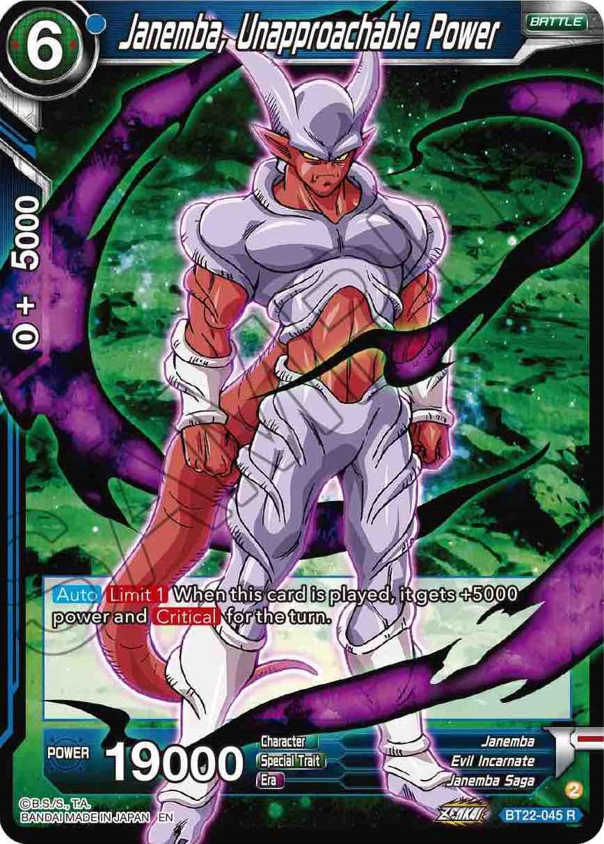 Janemba, Unapproachable Power (BT22-045) [Critical Blow] | Nerdhalla Games