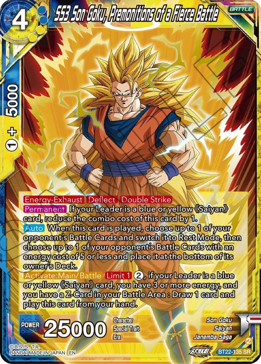 SS3 Son Goku, Premonitions of a Fierce Battle (BT22-135) [Critical Blow] | Nerdhalla Games