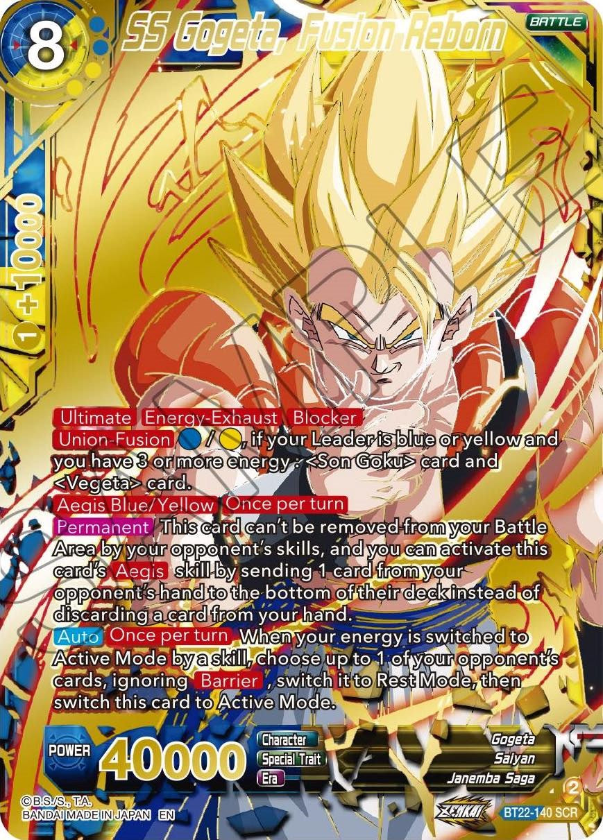 SS Gogeta, Fusion Reborn (BT22-140) [Critical Blow] | Nerdhalla Games