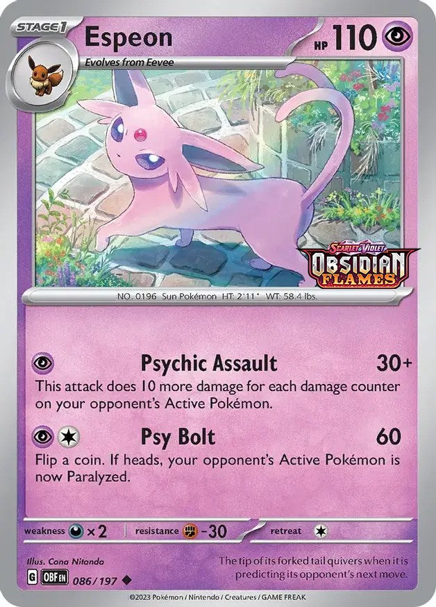 Espeon (086/197) (Best Buy Exclusive) [Scarlet & Violet: Black Star Promos] | Nerdhalla Games