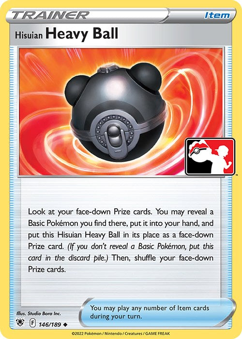 Hisuian Heavy Ball (146/189) [Prize Pack Series Three] | Nerdhalla Games