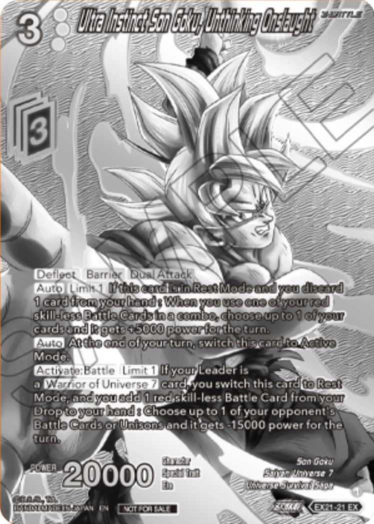 Ultra Instinct Son Goku, Unthinking Onslaught (2023 Offline Regionals Silver Print) (EX21-21) [Promotion Cards] | Nerdhalla Games