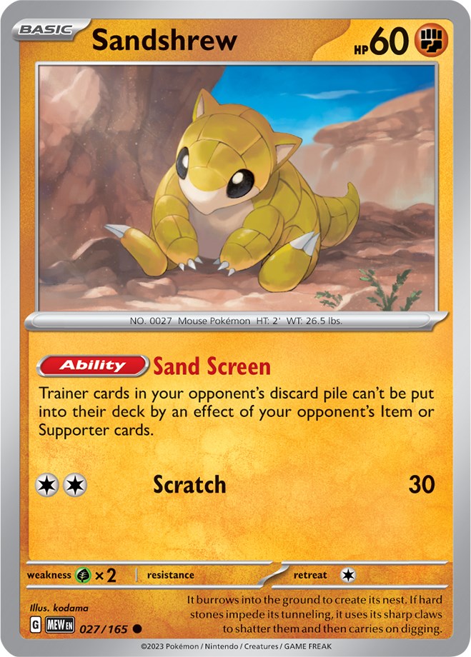 Sandshrew (027/165) [Scarlet & Violet 151] | Nerdhalla Games