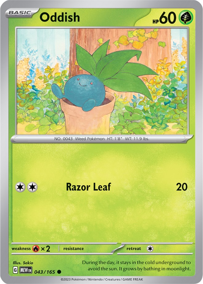 Oddish (043/165) [Scarlet & Violet 151] | Nerdhalla Games