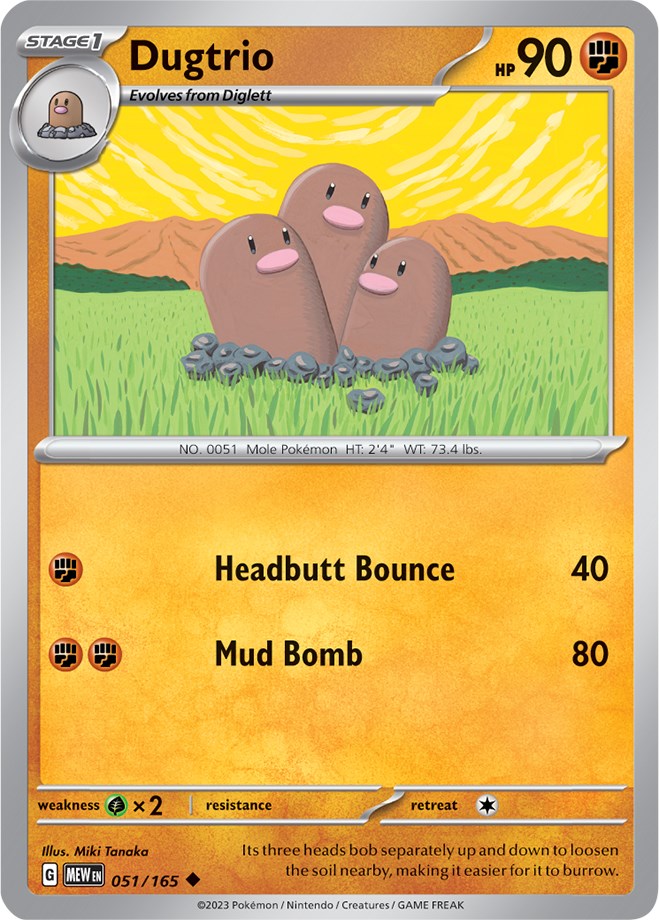 Dugtrio (051/165) [Scarlet & Violet 151] | Nerdhalla Games