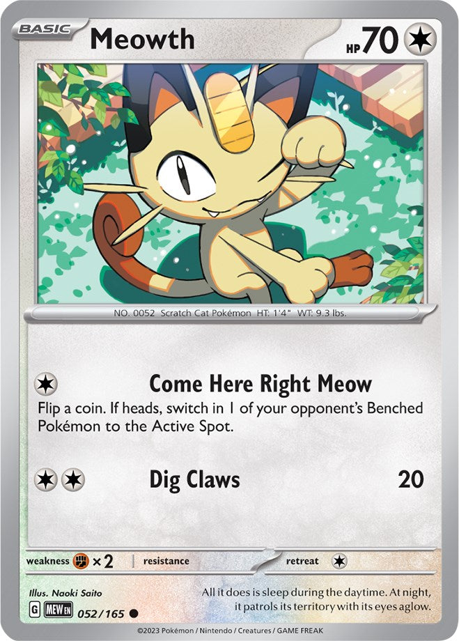 Meowth (052/165) [Scarlet & Violet 151] | Nerdhalla Games