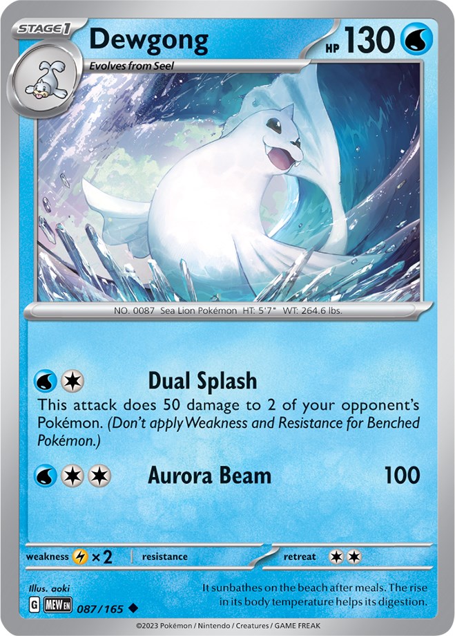 Dewgong (087/165) [Scarlet & Violet 151] | Nerdhalla Games