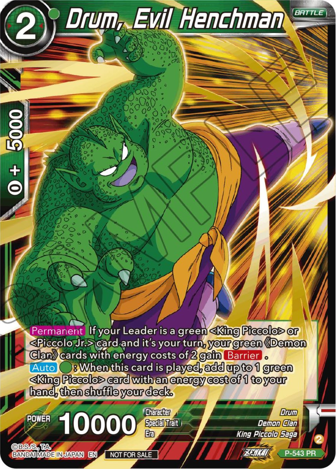 Drum, Evil Henchman (Championship Selection Pack 2023 Vol.3) (P-543) [Tournament Promotion Cards] | Nerdhalla Games