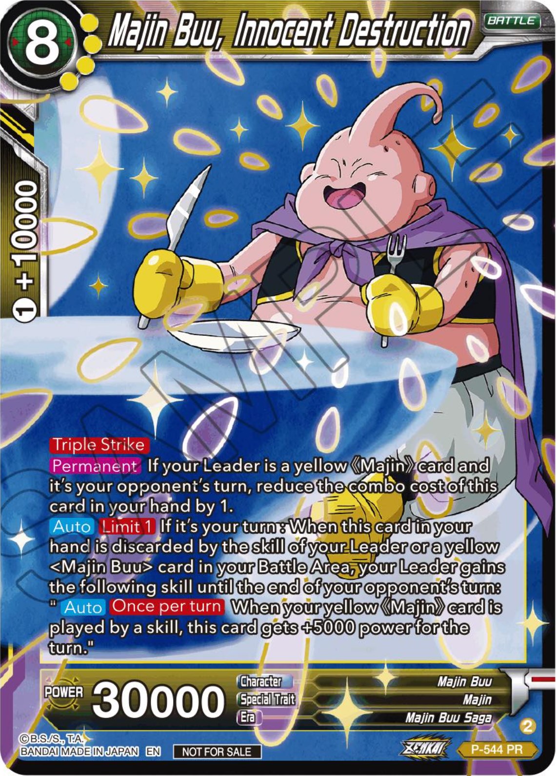 Majin Buu, Innocent Destruction (Championship Selection Pack 2023 Vol.3) (P-544) [Tournament Promotion Cards] | Nerdhalla Games