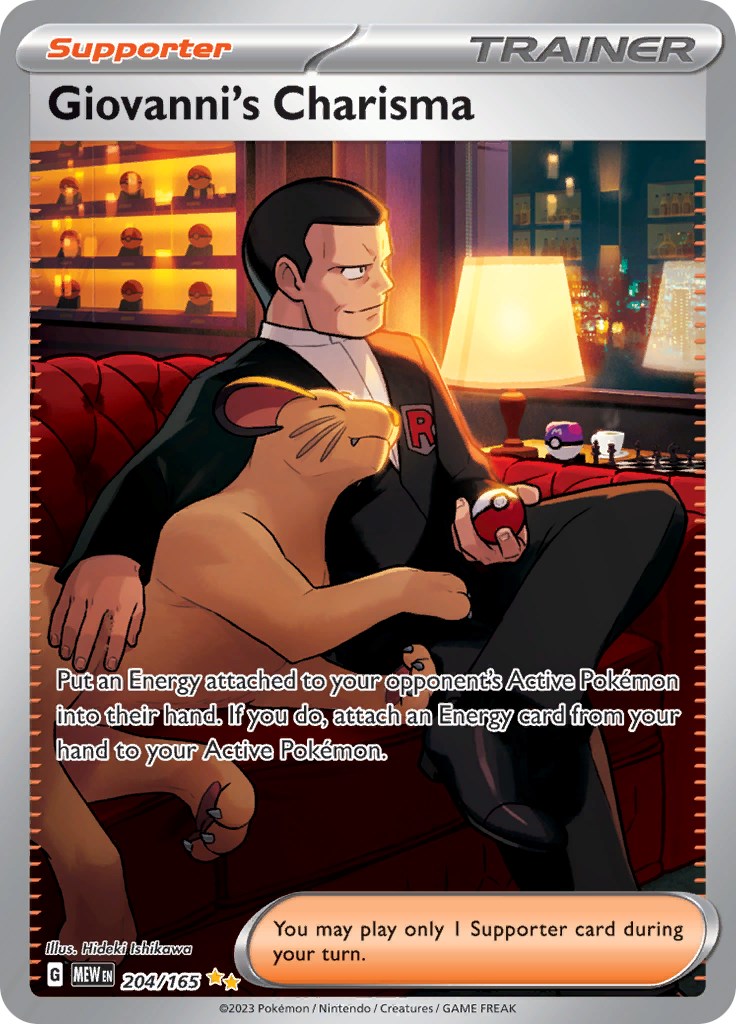 Giovanni's Charisma (204/165) [Scarlet & Violet: 151] | Nerdhalla Games