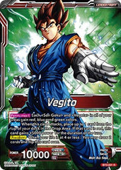 Vegito // Fusion Warrior Super Saiyan Vegito (Championship 2023 Golden Card Vol.3) (BT2-001) [Tournament Promotion Cards] | Nerdhalla Games