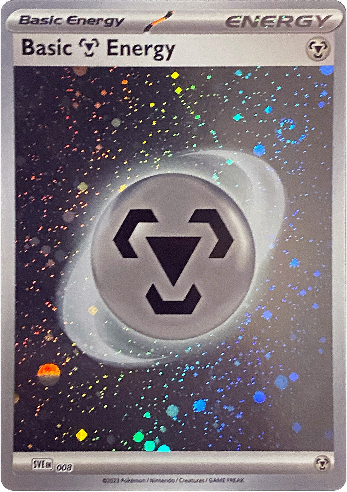 Basic Metal Energy (008) (Cosmos Holo) [Scarlet & Violet: Base Set] | Nerdhalla Games