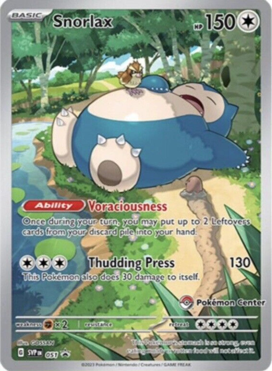 Snorlax (051) (Pokemon Center Exclusive) [Scarlet & Violet: Black Star Promos] | Nerdhalla Games