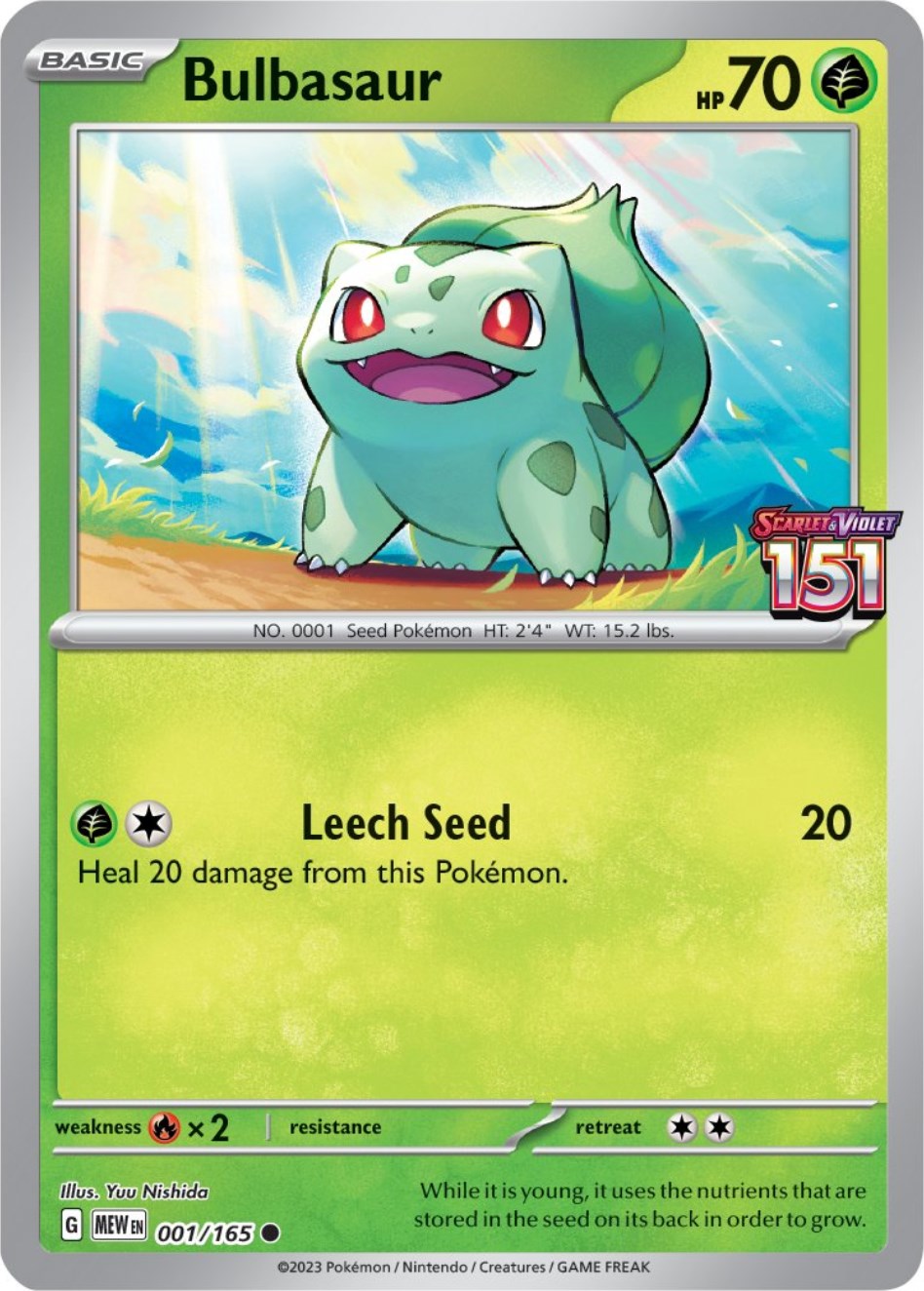 Bulbasaur (001/165) (Best Buy Exclusive) [Scarlet & Violet 151] | Nerdhalla Games