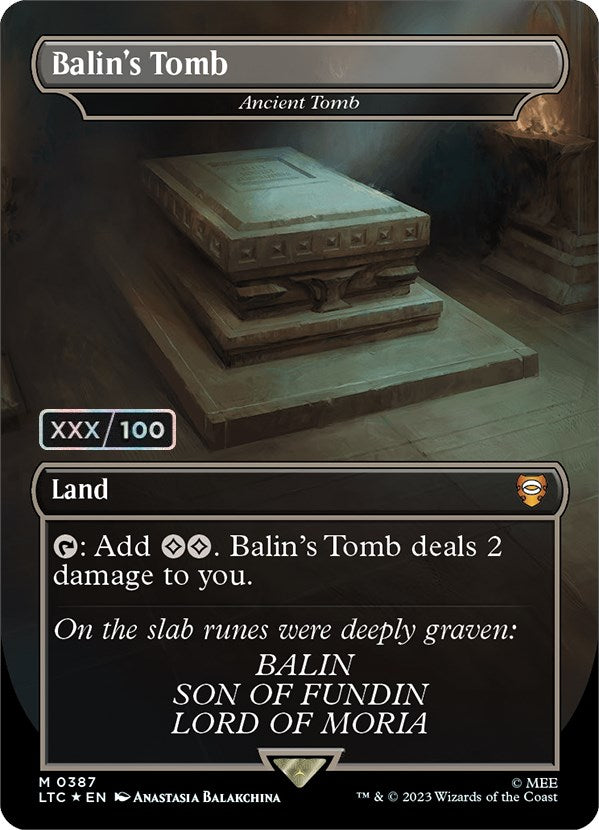 Balin's Tomb - Ancient Tomb (Serialized) [The Lord of the Rings: Tales of Middle-Earth Commander] | Nerdhalla Games