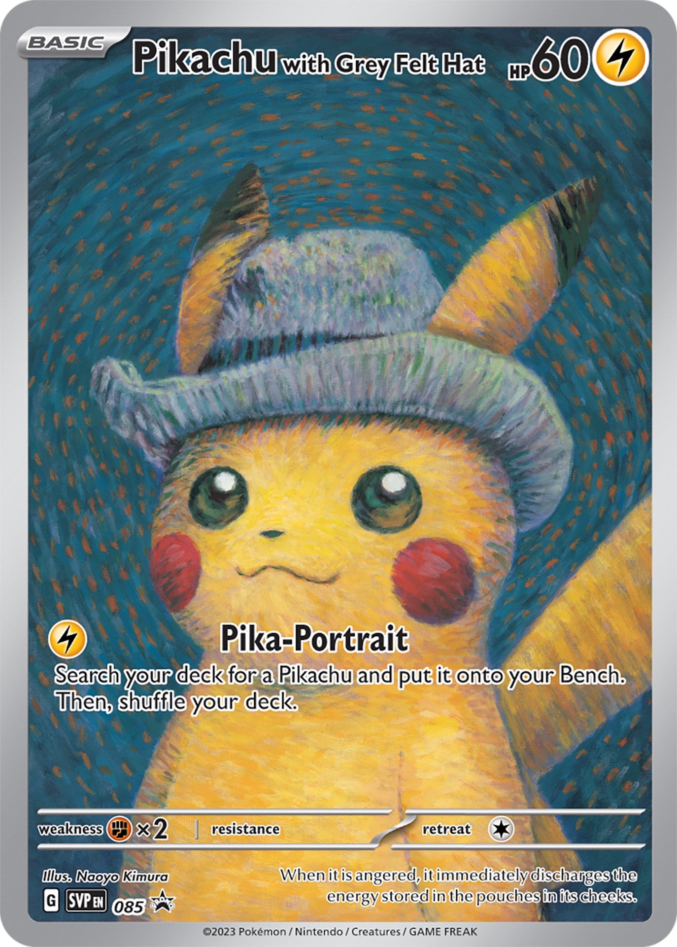 Pikachu with Grey Felt Hat (085) [Scarlet & Violet: Black Star Promos] | Nerdhalla Games