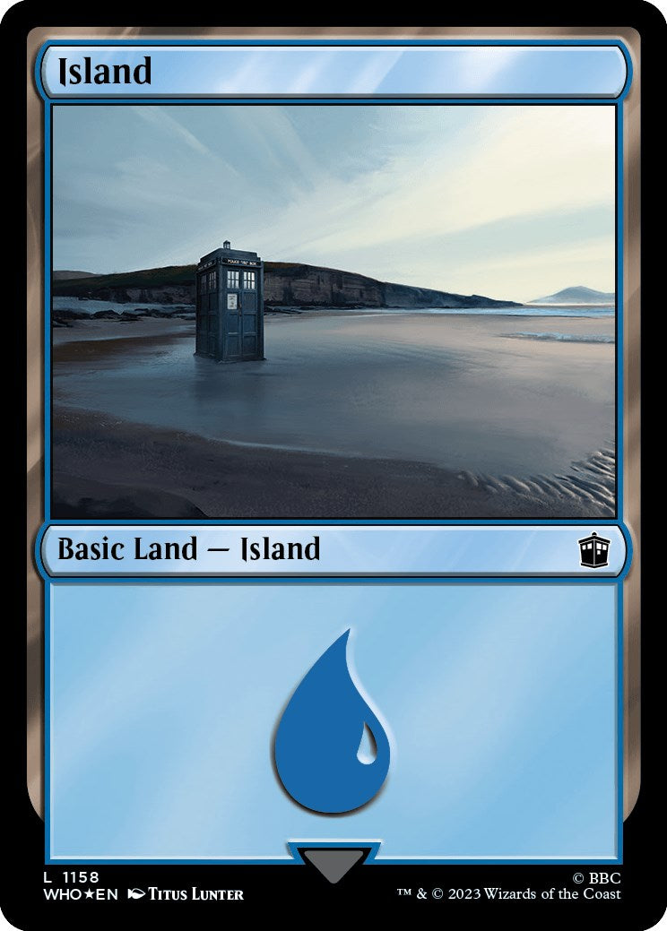 Island (1158) (Surge Foil) [Doctor Who] | Nerdhalla Games