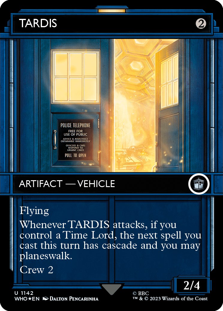 TARDIS (Showcase) (Surge Foil) [Doctor Who] | Nerdhalla Games