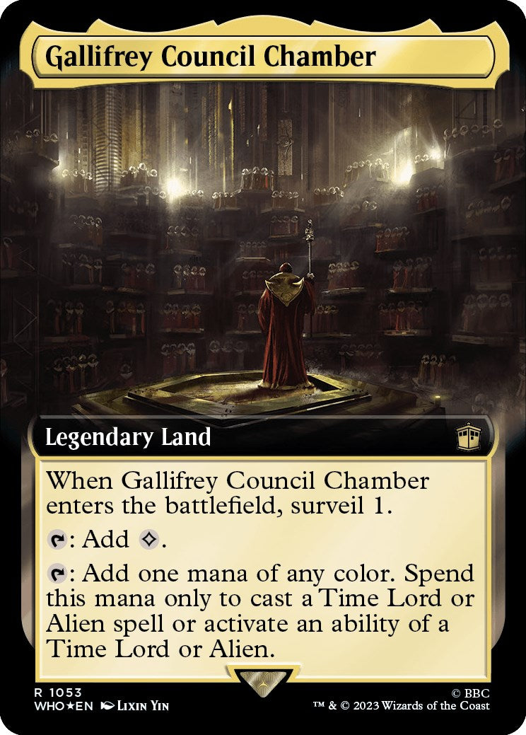 Gallifrey Council Chamber (Extended Art) (Surge Foil) [Doctor Who] | Nerdhalla Games