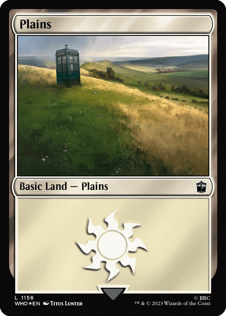 Plains (1156) (Surge Foil) [Doctor Who] | Nerdhalla Games