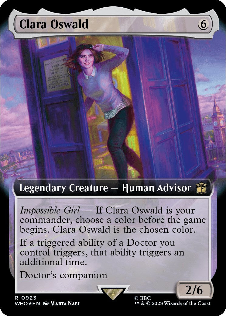 Clara Oswald (Extended Art) (Surge Foil) [Doctor Who] | Nerdhalla Games