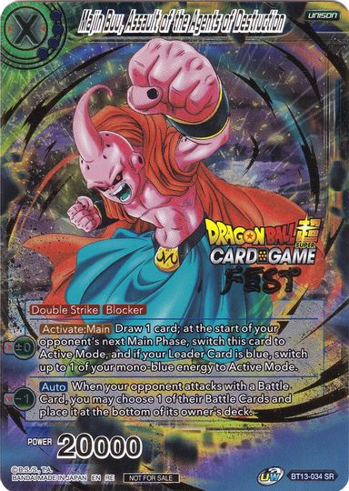 Majin Buu, Assault of the Agents of Destruction (Card Game Fest 2022) (BT13-034) [Tournament Promotion Cards] | Nerdhalla Games