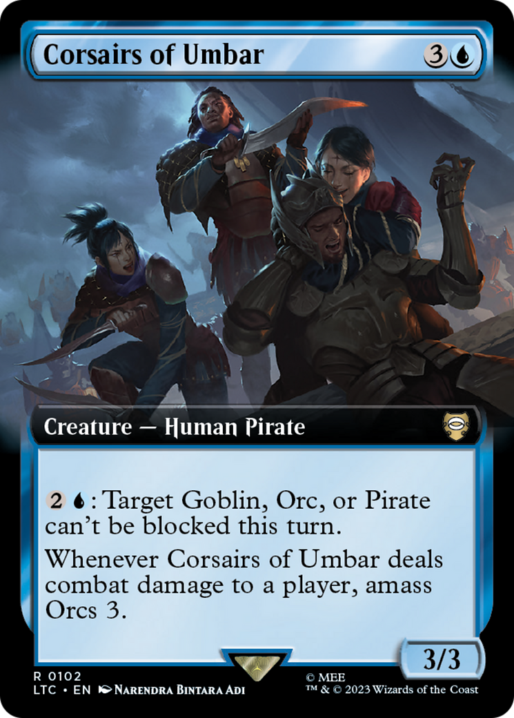 Corsairs of Umbar (Extended Art) [The Lord of the Rings: Tales of Middle-Earth Commander] | Nerdhalla Games