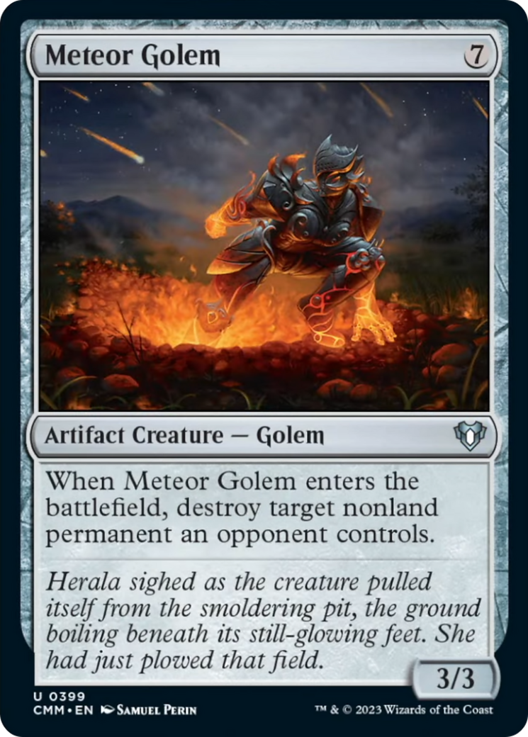 Meteor Golem [Commander Masters] | Nerdhalla Games