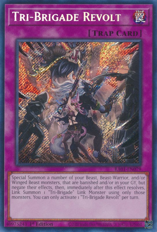 Tri-Brigade Revolt [RA01-EN079] Secret Rare | Nerdhalla Games