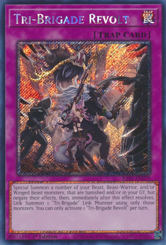 Tri-Brigade Revolt [RA01-EN079] Platinum Secret Rare | Nerdhalla Games